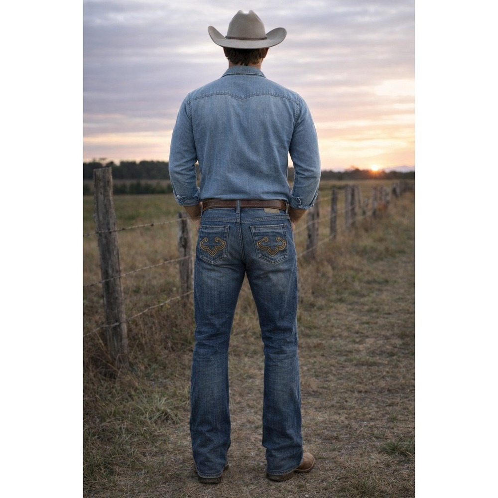 RF Rock Bootcut Jeans Selvedge Hem 31x32